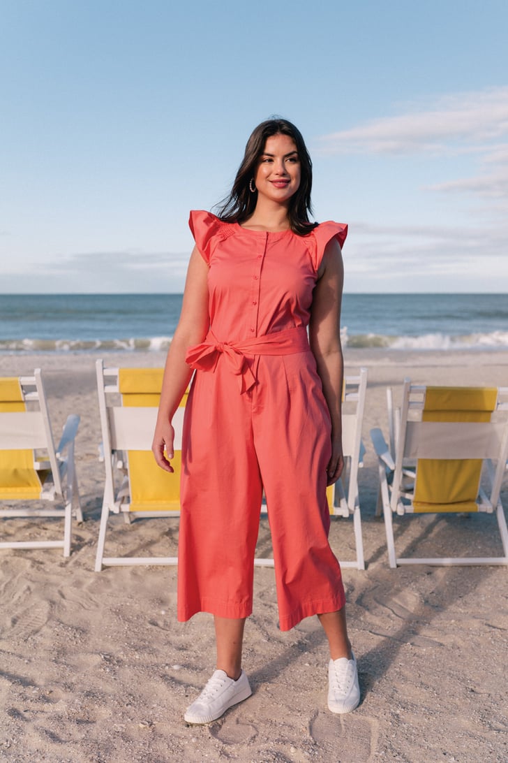 Gal meets glam red top jumpsuit