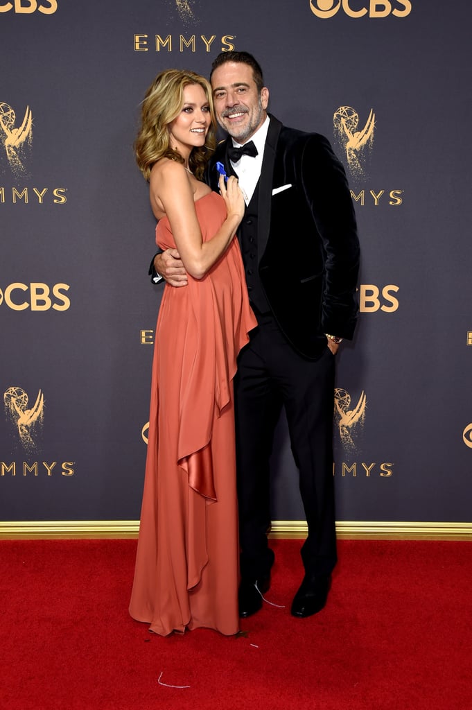 Jeffrey Dean Morgan and Hilarie Burton at the 2017 Emmys
