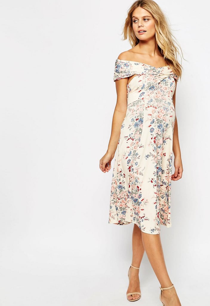 ASOS Twist Shoulder Midi Dress ($57)