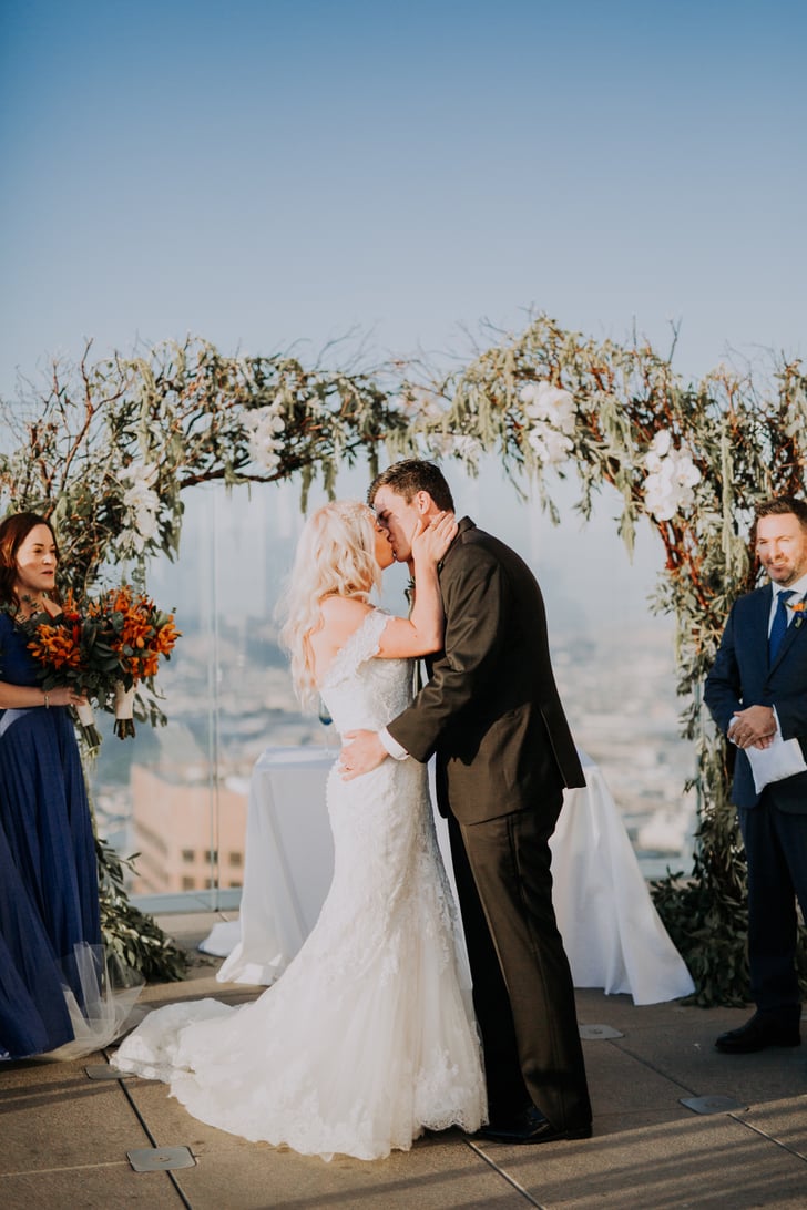 Newlywed Kiss Bride And Groom Photo Ideas Popsugar