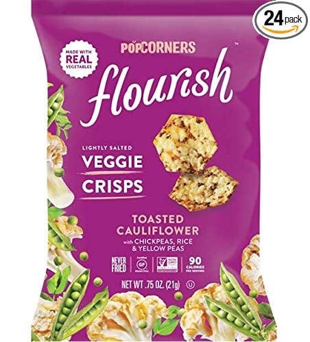 Flourish Toasted Cauliflower Veggie Crisps | Cauliflower Obsessed? You Need These 8 Yummy Snacks in Your Arsenal POPSUGAR Fitness Photo 4