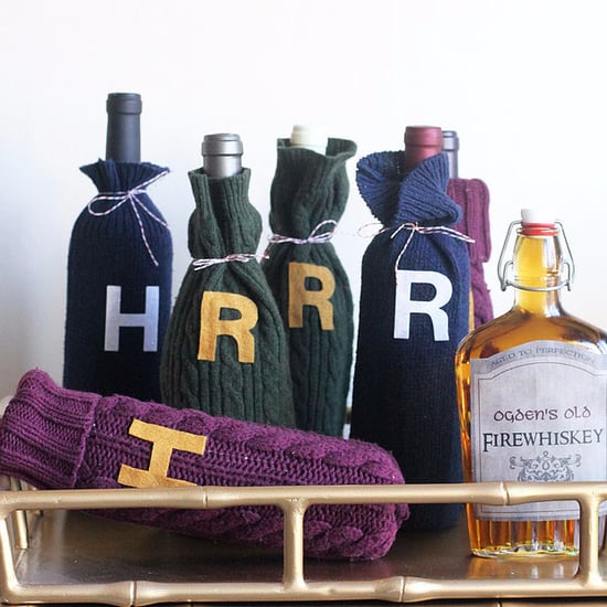 DIY Weasley Sweater Wine Bottle Cozy