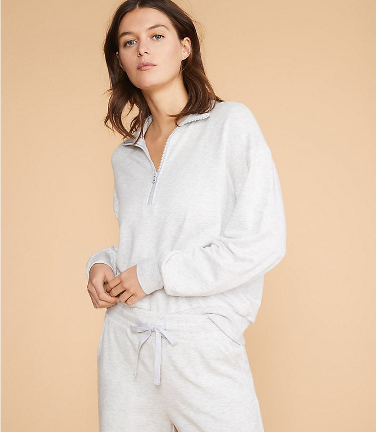 Lou & Grey Signaturesoft Plush Zip Top and Softblend Sweatpants