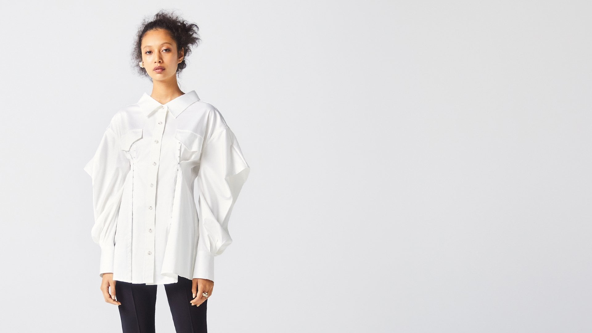 Adeam x Naomi Osaka White Tokyo Shirt | Naomi Osaka Released an