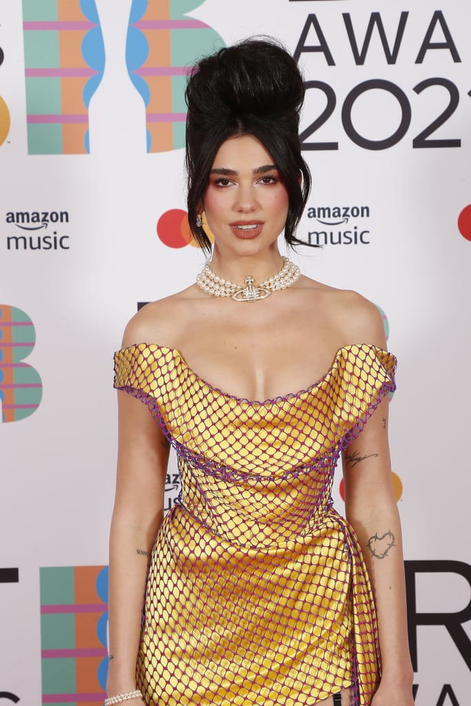 Dua Lipa's Yellow Vivienne Westwood Dress at the BRIT Awards