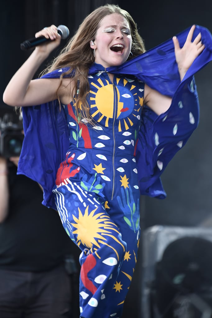 Maggie Rogers Performing at Governors Ball Music Festival on June 1, 2018.