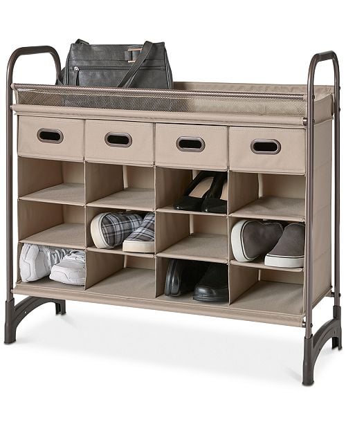 Neatfreak Maximize Stackable 16-Cubby Shoe Organizer