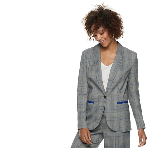 POPSUGAR Essential Plaid Blazer