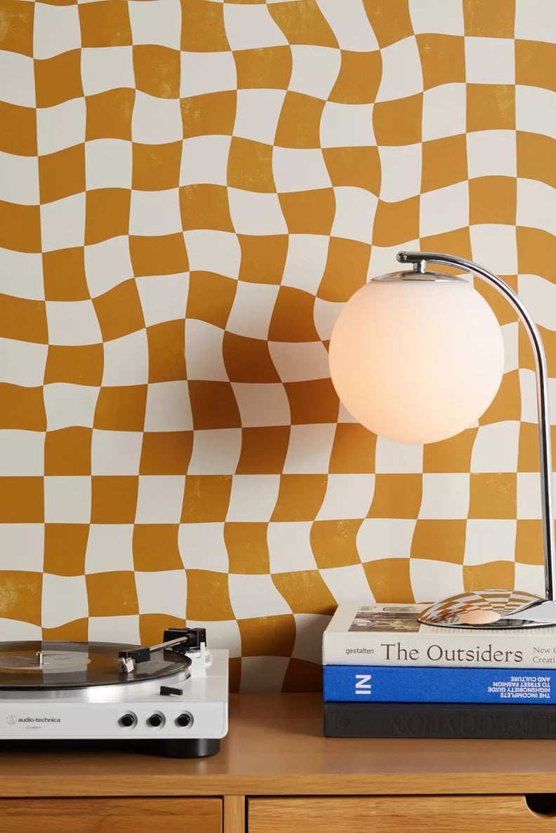 Warped Wallpaper: Avenie Warped Checkerboard Removable Wallpaper