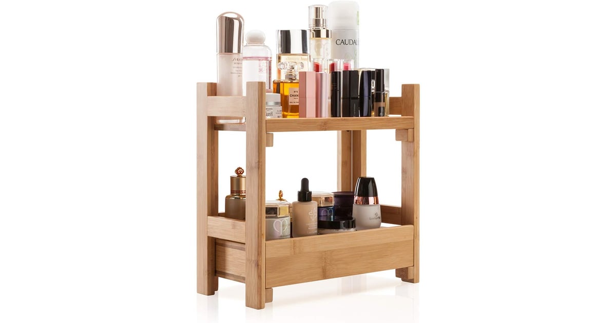 The Gobam Organizer Cosmetic Storage Holder (46) has a naturalwood