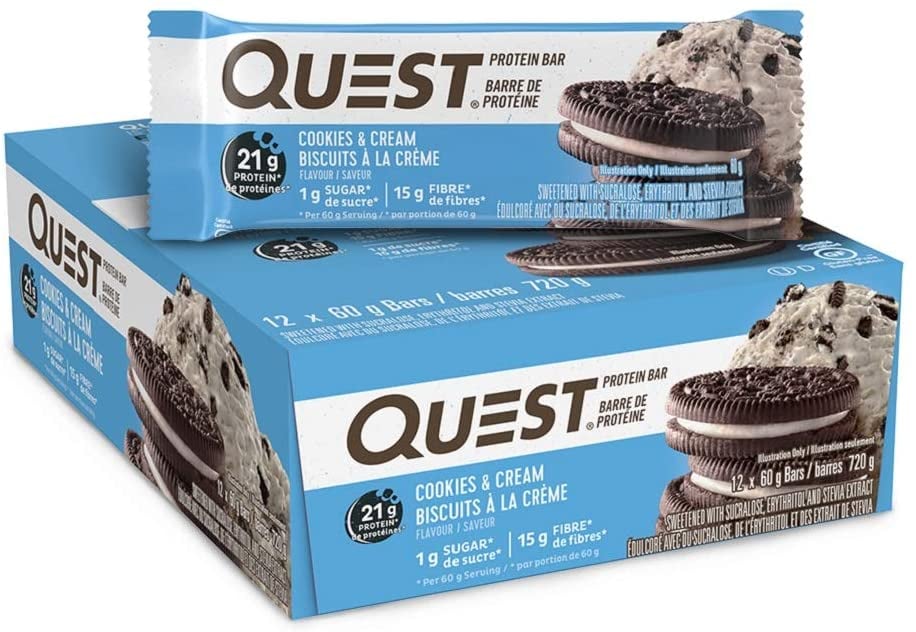 Quest Nutrition Cookies & Cream Protein Bar