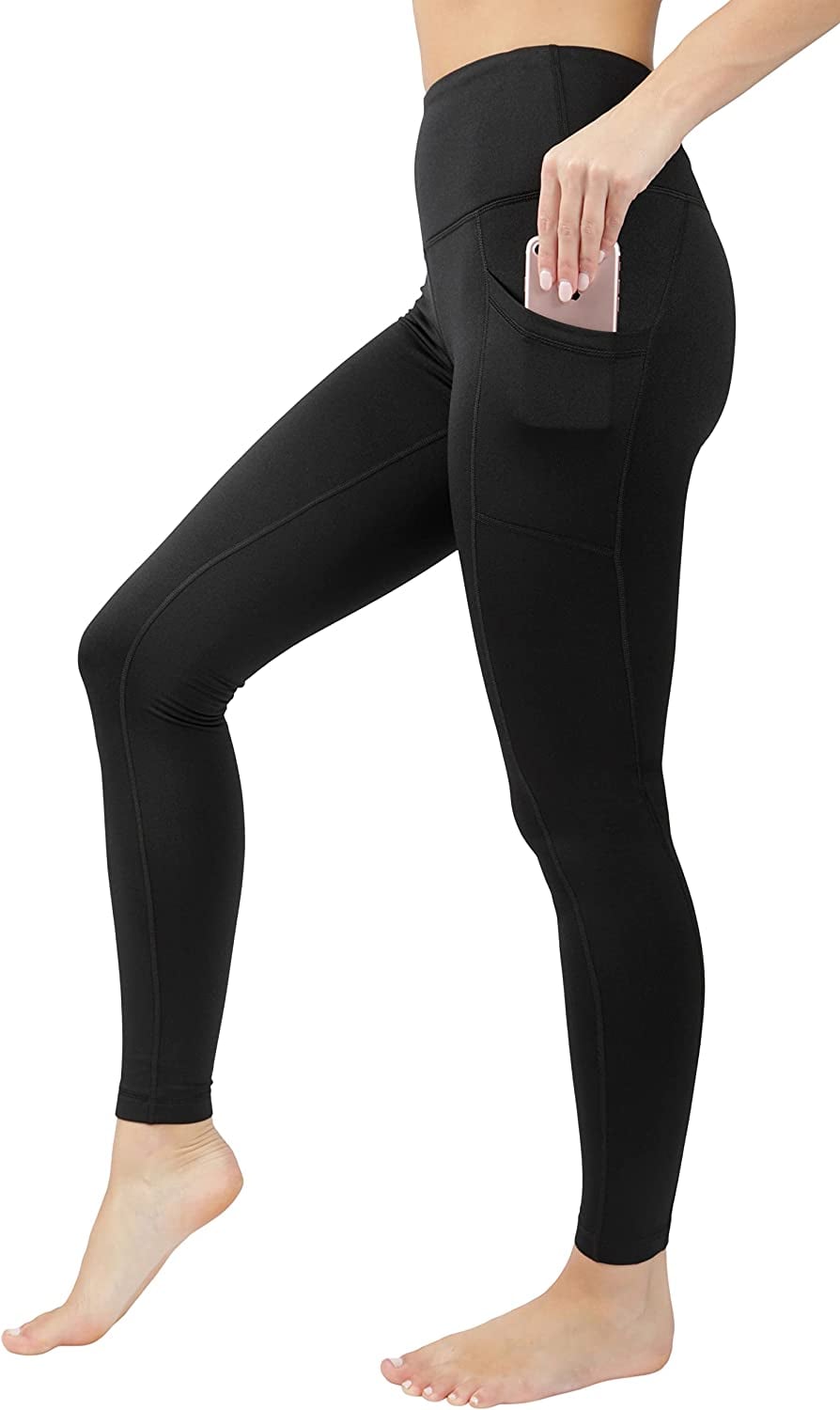 IUGA Fleece Lined Leggings with Pockets for Women Thermal Yoga Pants Winter Workout  Leggings with Pockets for Women