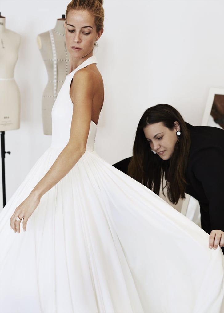 A shot from the side shows that the dress is in fact a ...