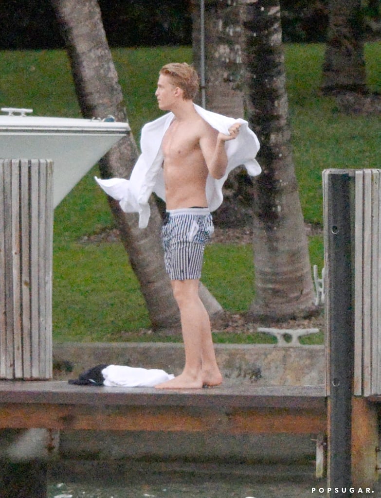 Miley Cyrus and Patrick Schwarzenegger Jet-Skiing Pictures