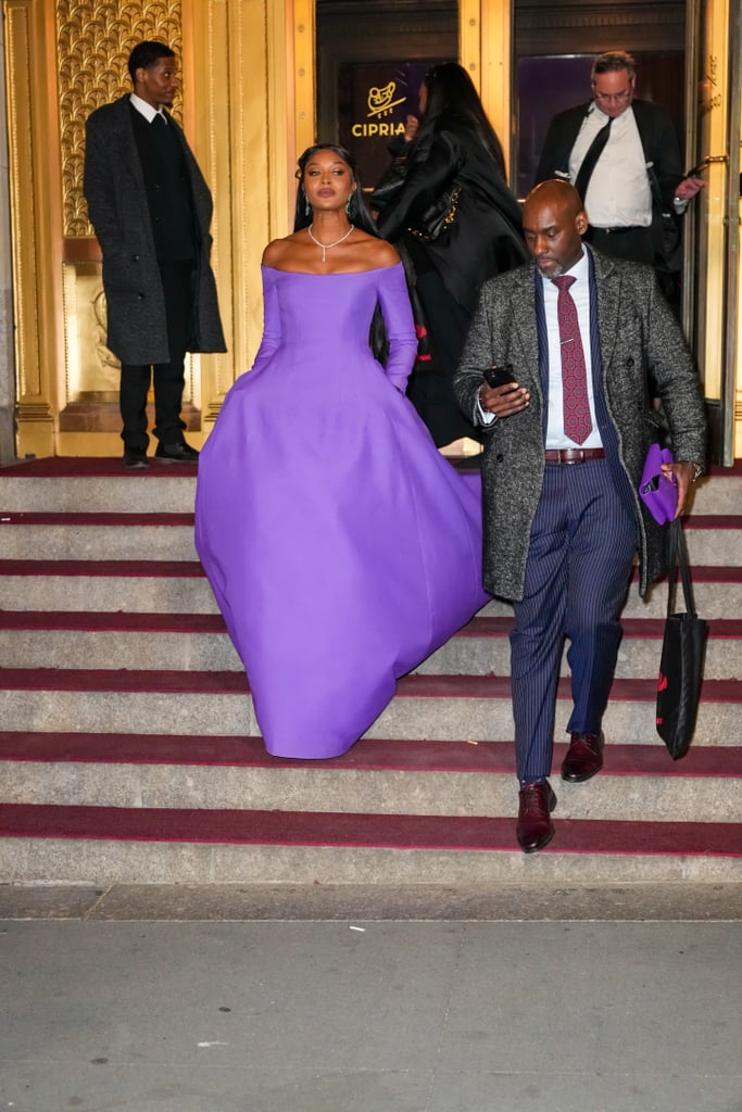 Naomi Campbell's Purple Valentino Dress | Photos