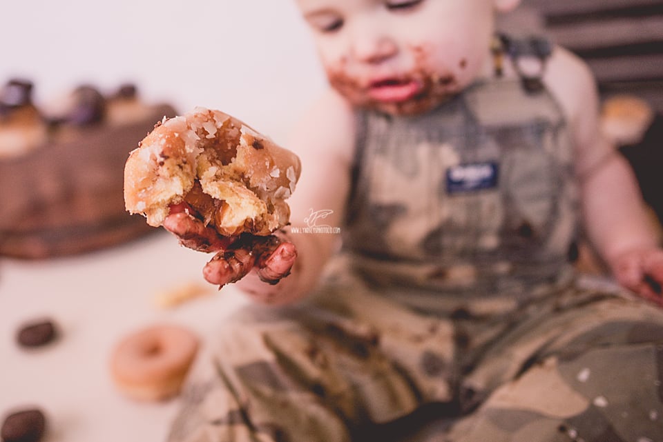 First Birthday Doughnut Smash Photoshoot