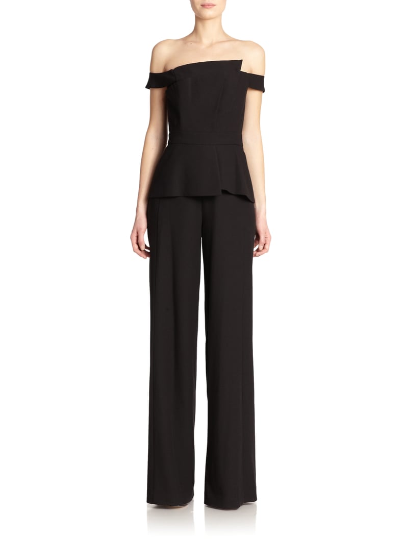 Black Halo Lareina Off-the-Shoulder Jumpsuit