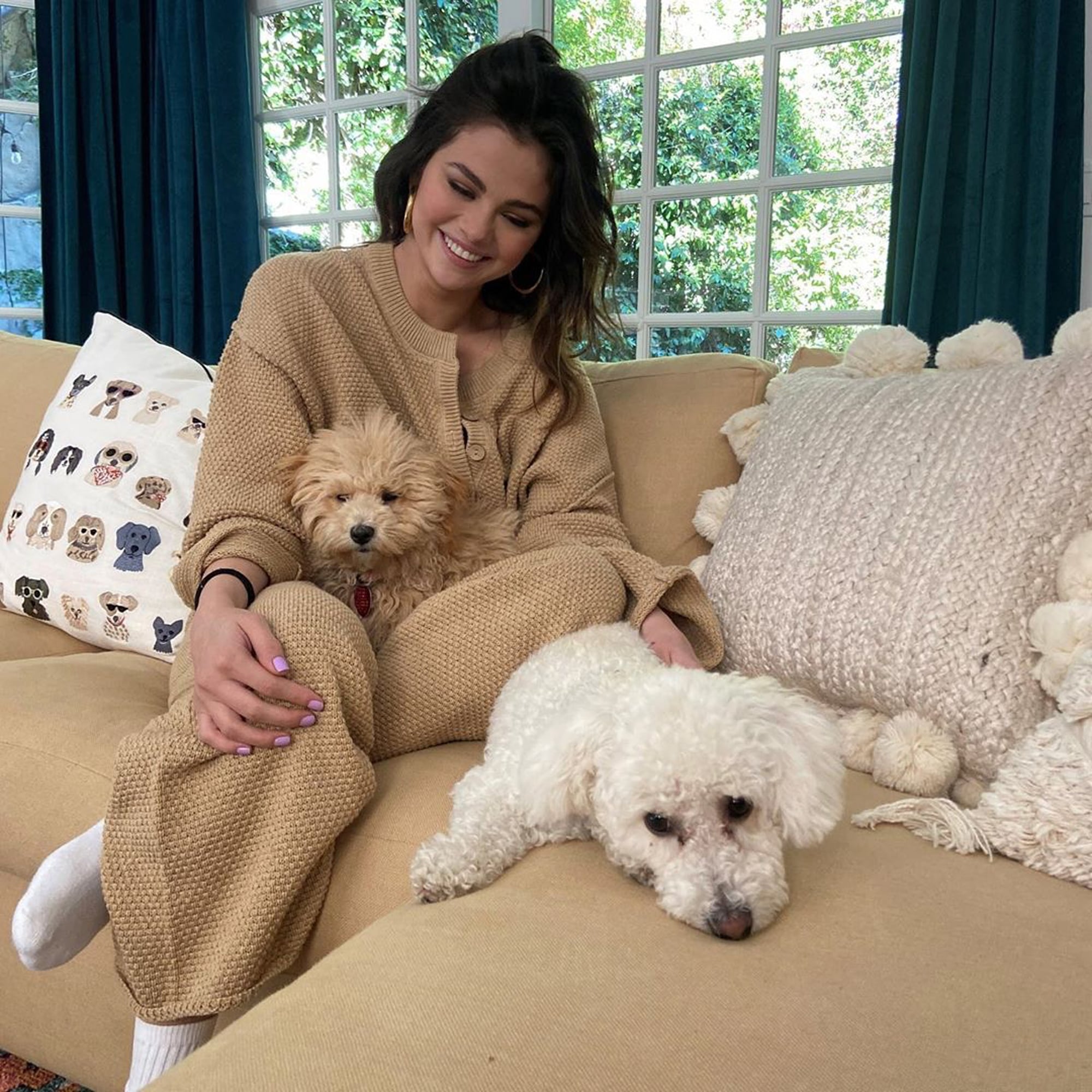 Selena Gomez Wears Free People Sweater 