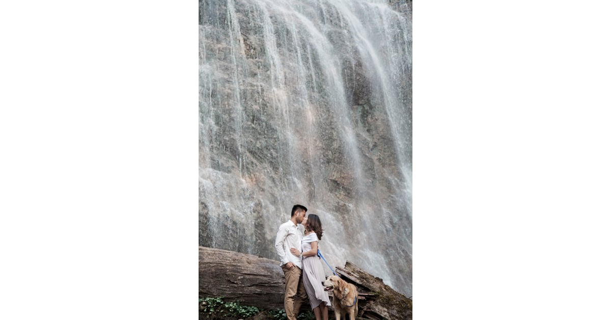 Bridal Veil Falls Engagement Shoot Popsugar Love And Sex Photo 20