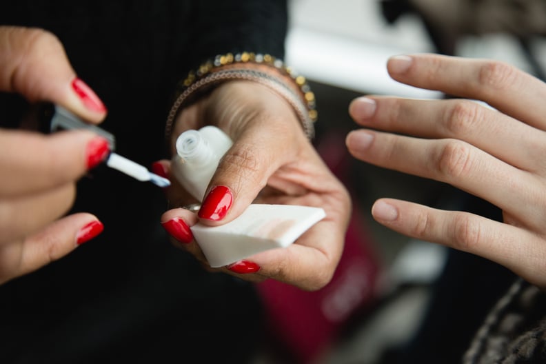 Adding nail polish remover to thin out older lacquers.