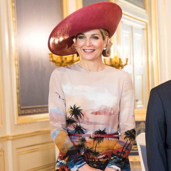 Queen Maxima's Valentino Beach-Print Dress July 2016