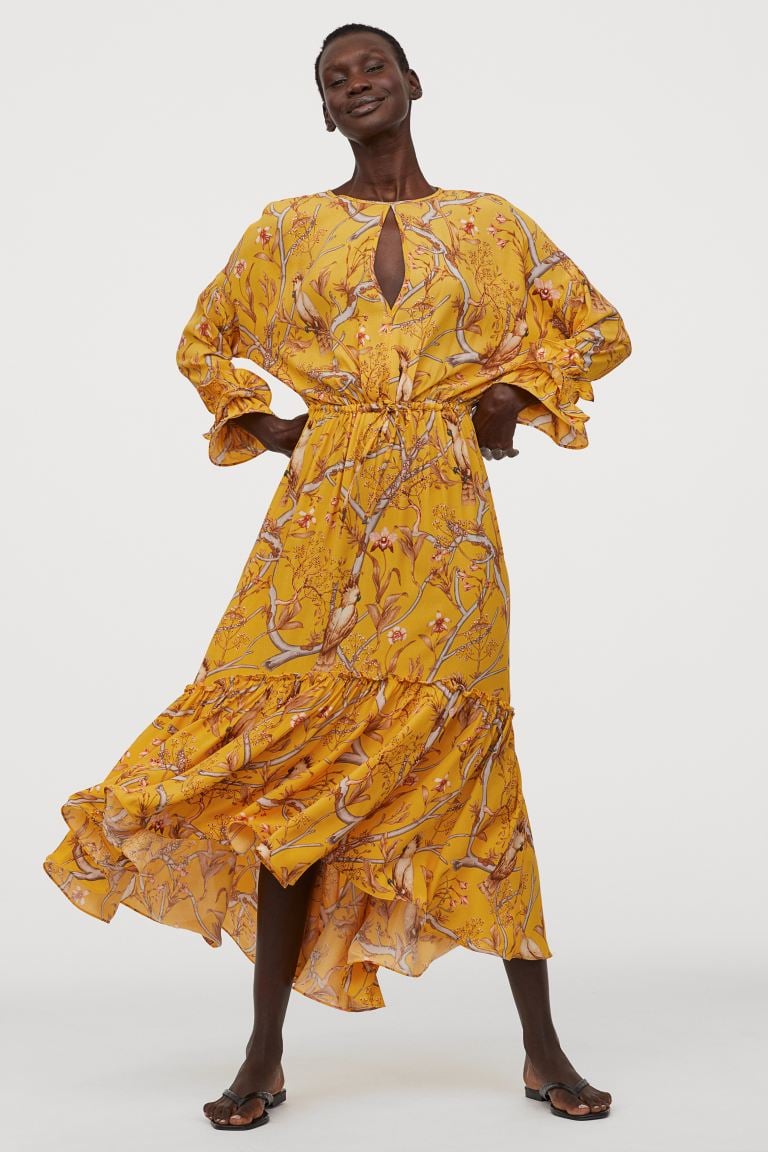H&m crepe maxi dress hot sale