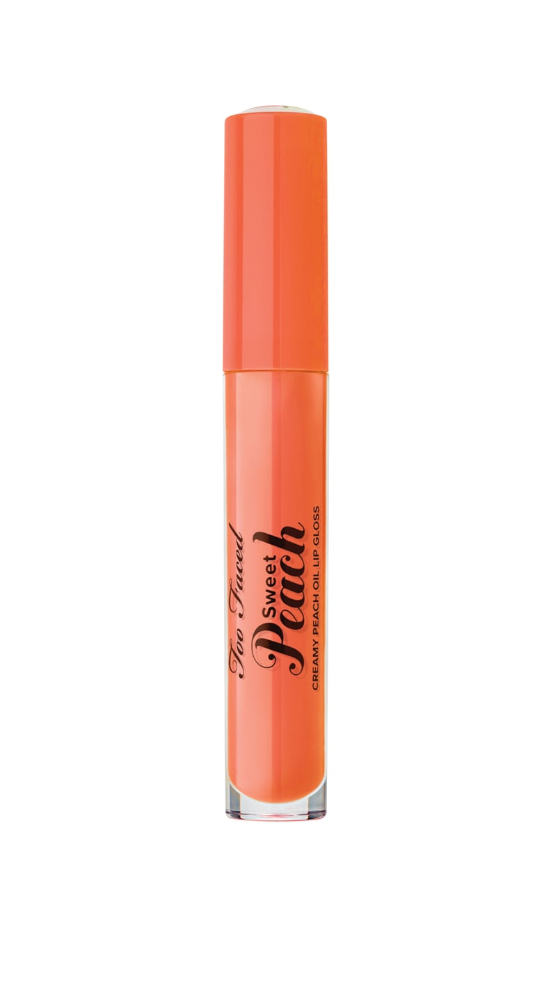 Too Faced Sweet Peach Creamy Lip Oil in Poppin Peach