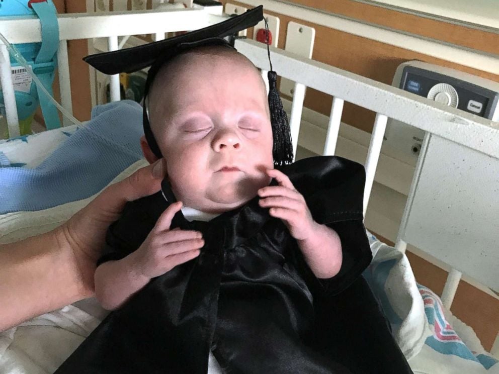 Baby Wears Build-a-Bear Outfit to NICU Graduation