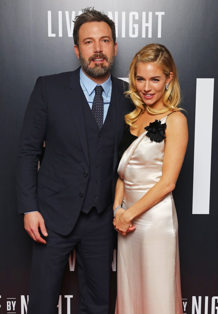 Ben Affleck Kisses Sienna Miller Live by Night UK Premiere
