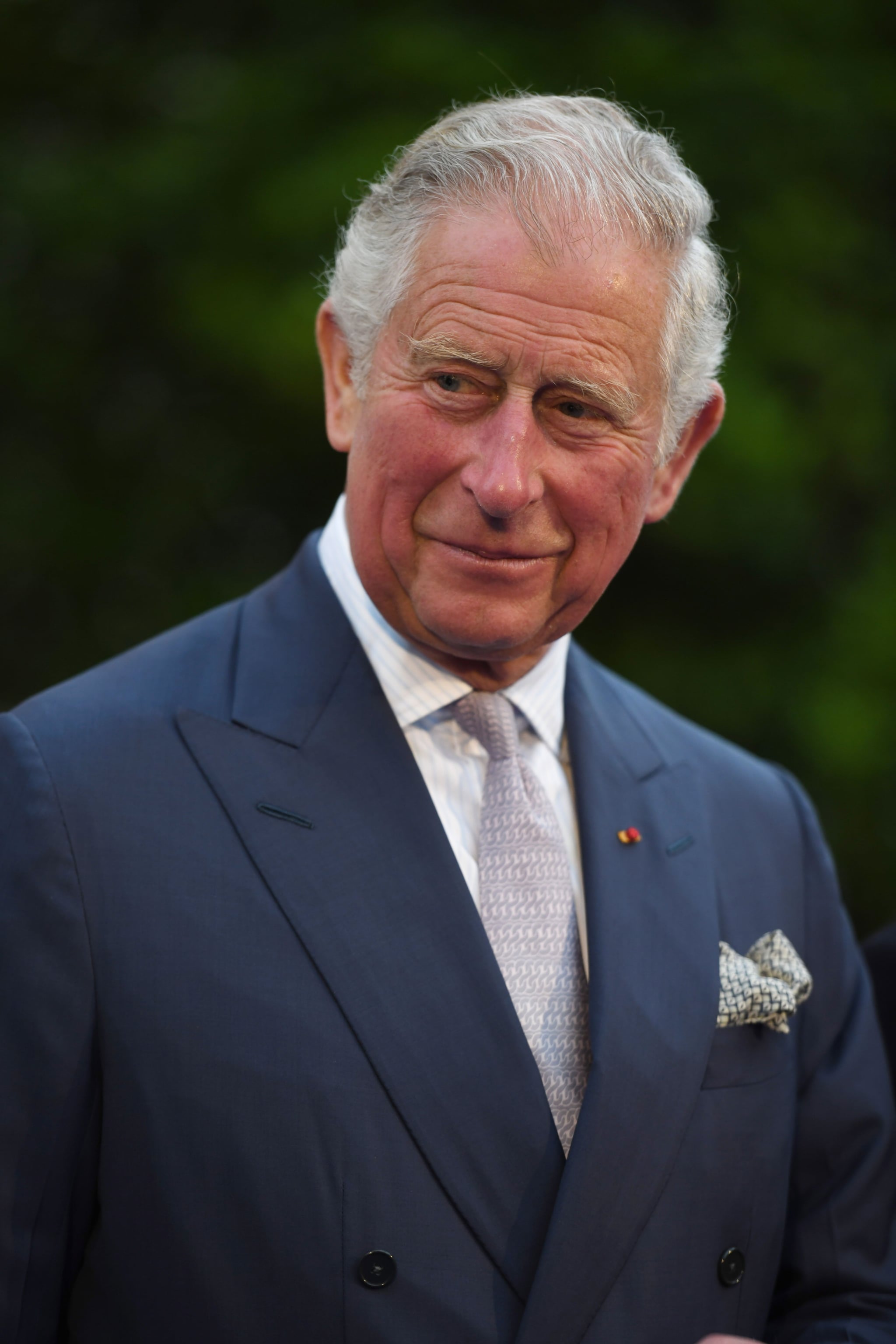 Britains Charles, Prince of Wales, attends a reception in the Villa Massena garden, in Nice, on May 7, 2018. - Britain's Prince Charles, Prince of Wales, and his wife Britain's Camilla on May 7, 2018 paid tribute to the victims 2016 Bastille Day attack in Nice which killed 86 people and injured more than 400. (Photo by JEAN-PIERRE AMET / POOL / AFP)        (Photo credit should read JEAN-PIERRE AMET/AFP/Getty Images)