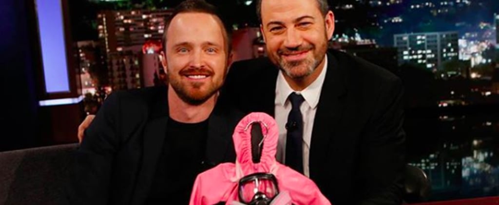 Jimmy Kimmel Gives Aaron Paul Baby Meth Suit