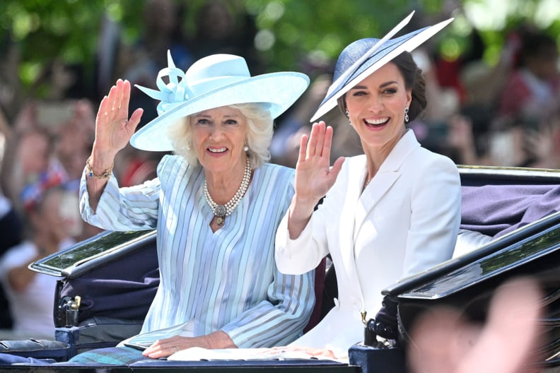 Kate Middleton and Camilla, Duchess of Cornwall, at Trooping the Colour