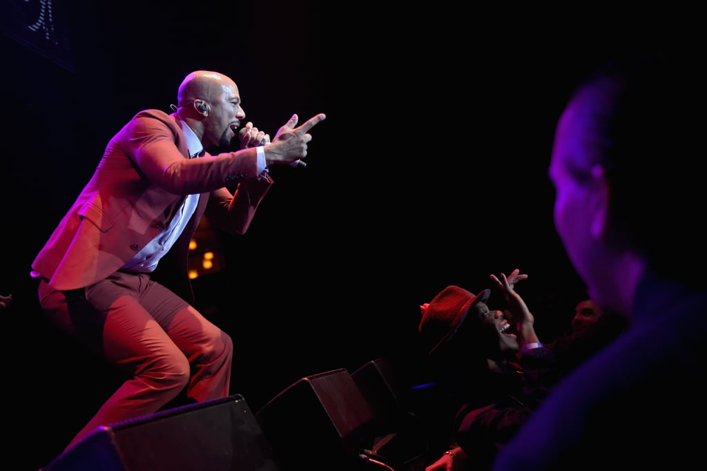 Common put on a show for the audience at Global Green USA's annual party at Avalon.