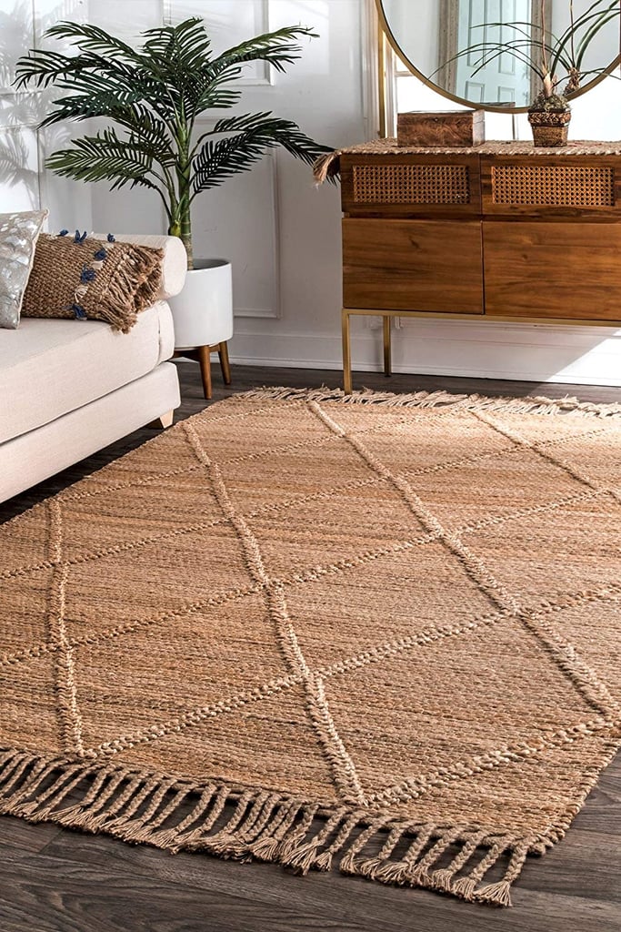 A Textured Rug: Arienne Braided Tassel Jute Area Rug