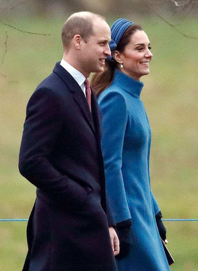 Prince William and Kate Middleton at Church Jan. 2019