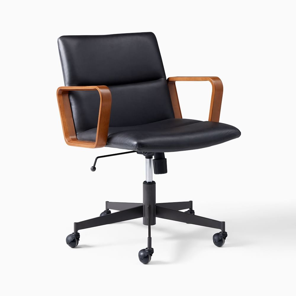 Cooper Leather Swivel Office Chair