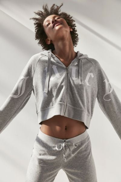 Cropped Zip Hoodie Jacket