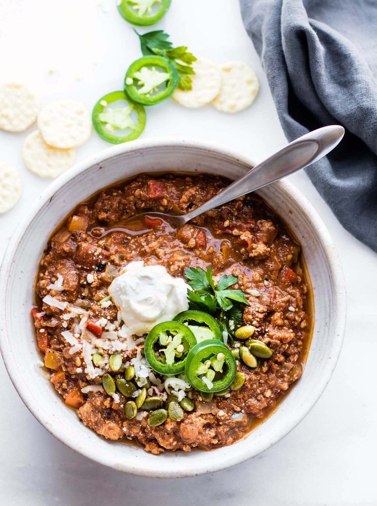 Sweet Potato Mole Turkey Chili