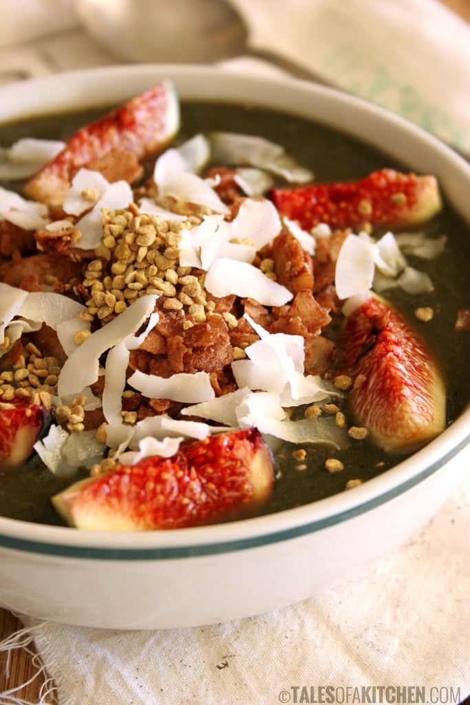 Kale Blueberry Matcha Breakfast Bowl