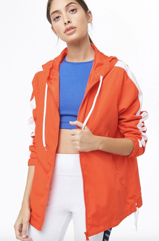 Active ContrastStriped Windbreaker Neon Workout Clothes POPSUGAR