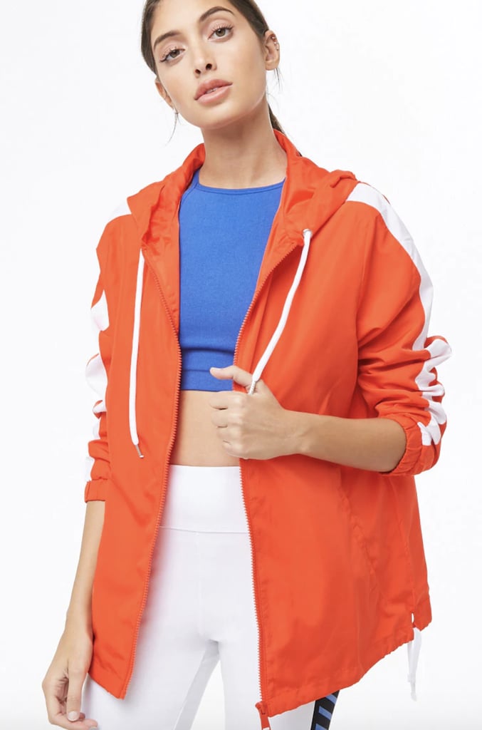 Active Contrast-Striped Windbreaker | Neon Workout Clothes | POPSUGAR ...