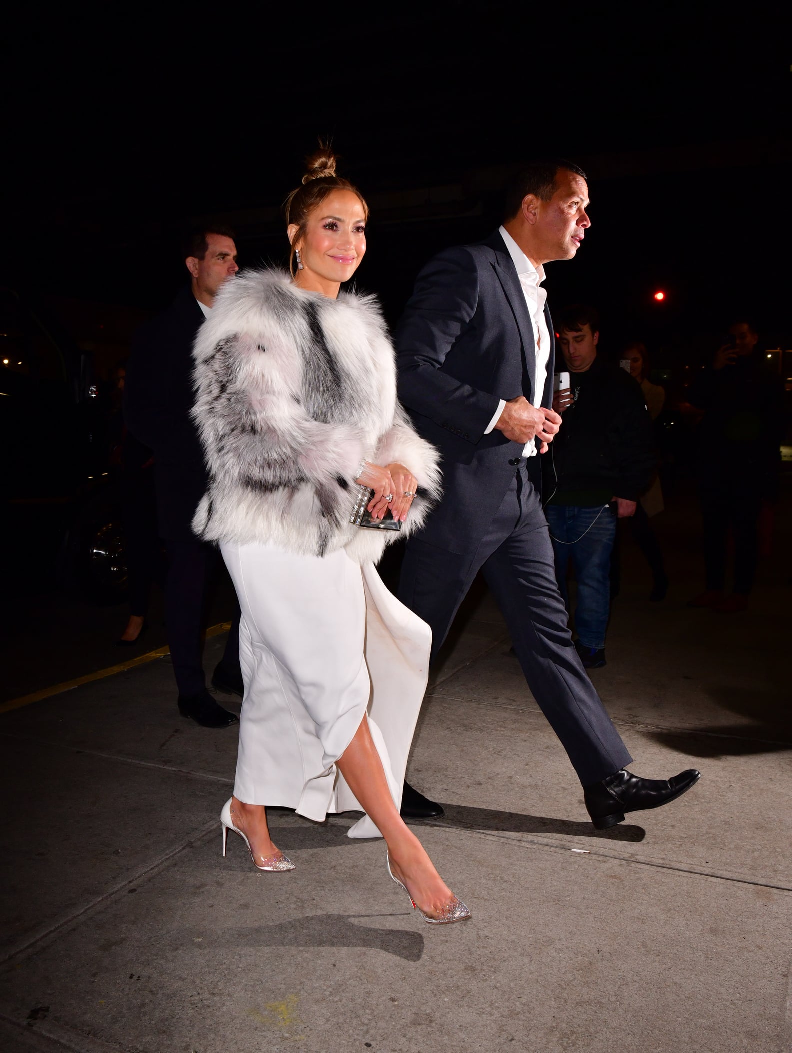 Jennifer Lopez White Elie Saab Dress at Second Act Afterparty ...