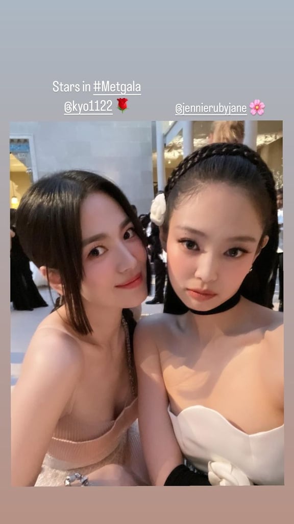 Song Hye-kyo and Blackpink's Jennie at the 2023 Met gala