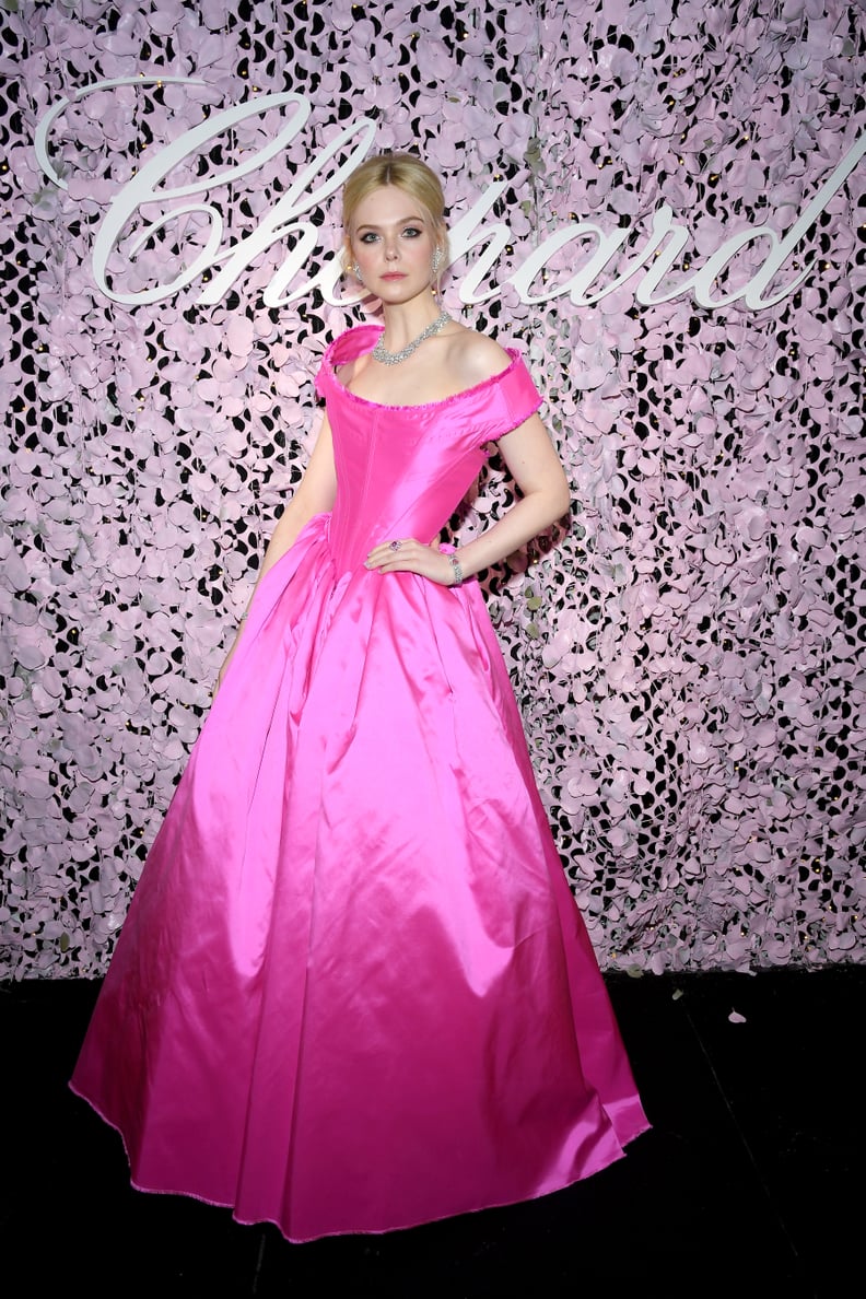 Elle Fanning in Vivienne Westwood at the Chopard Love Night Dinner, May 2019