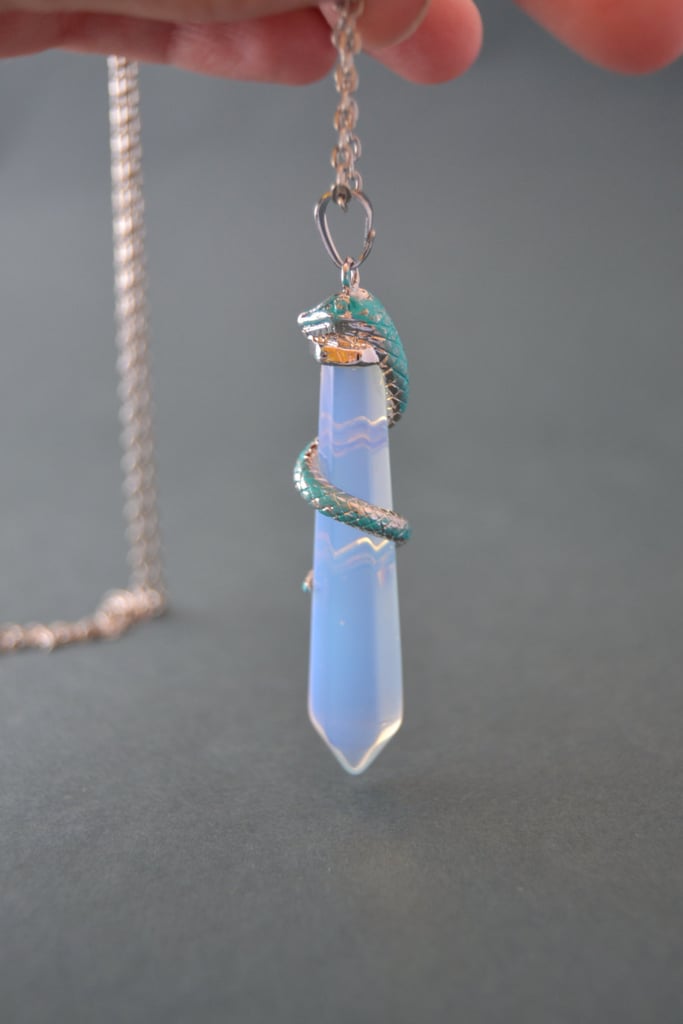 Opalite Crystal Snake Necklace ($19–$21)
