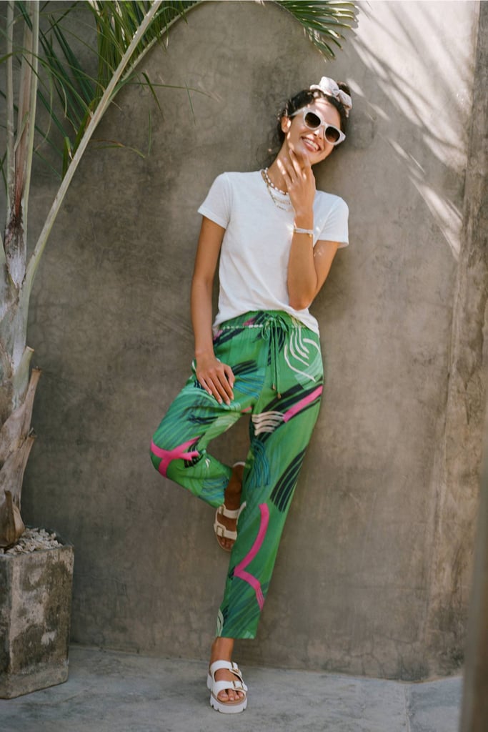 Julia Paint-Swiped Tapered Pants