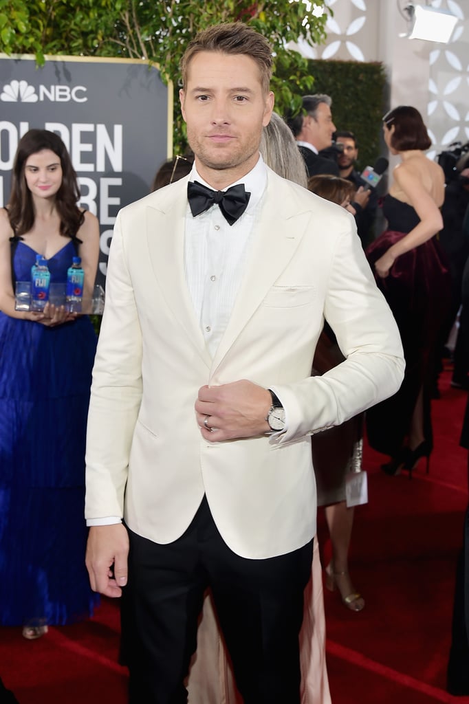 Justin Hartley and Chrishell Stause at 2019 Golden Globes