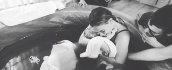 Hilary Duff Shares Home Birth Video With Baby Banks