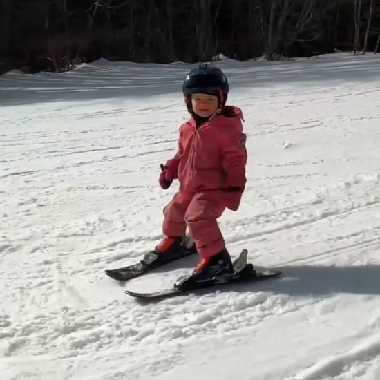 Dad Puts Microphone on 2-Year-Old Daughter Skiing | Videos