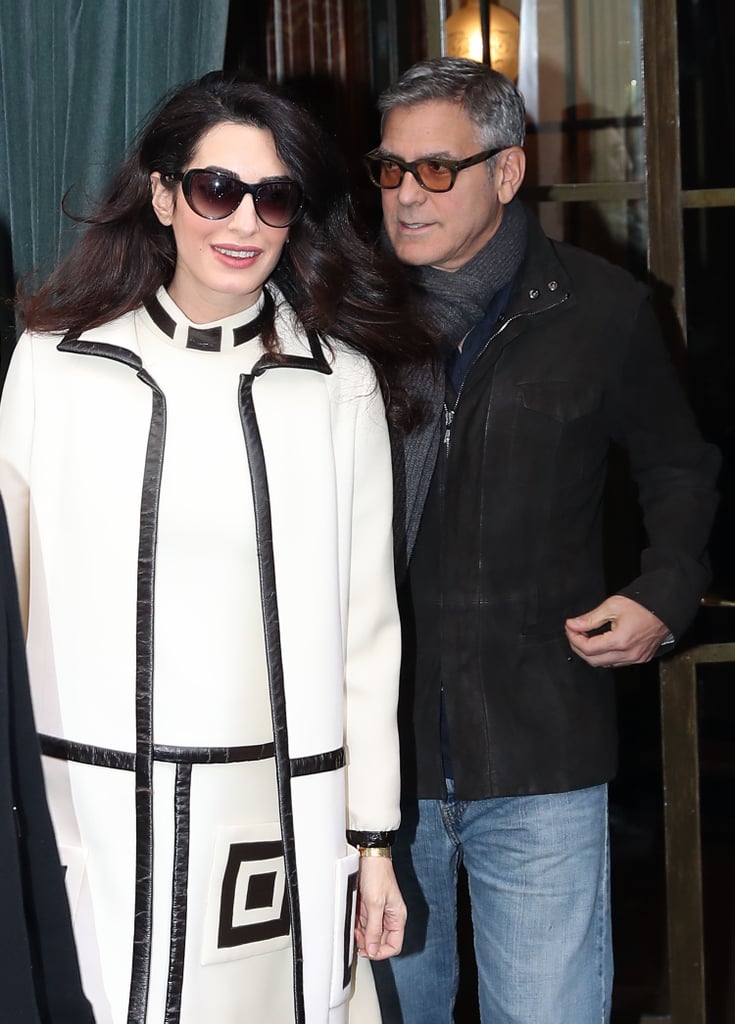 George and Amal Clooney Out in Paris February 2017